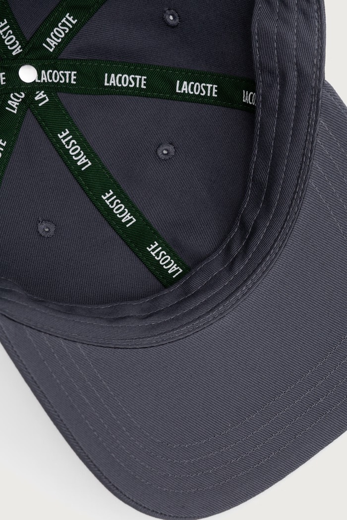Czapka bejsbolówka bawełniana Lacoste RK0440 niebieski