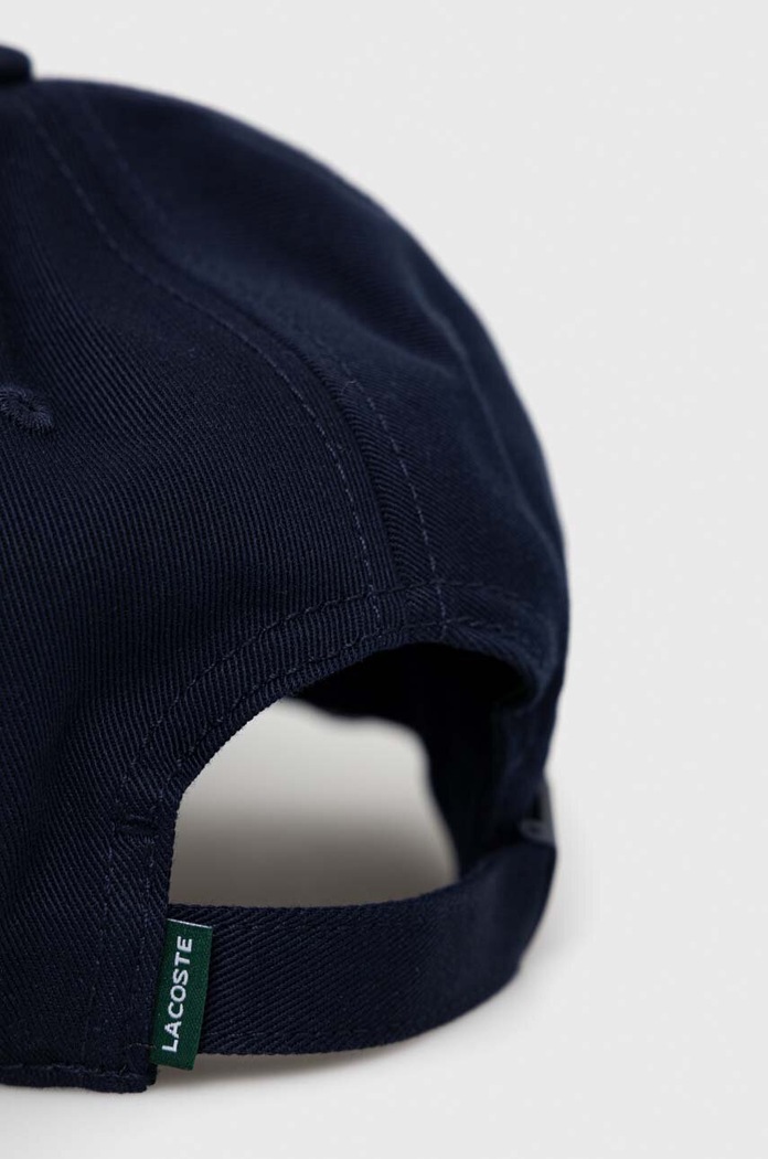 Αξεσουάρ Lacoste Καπέλο μπέιζμπολ βαμβακερό RK0440 σκούρο μπλε