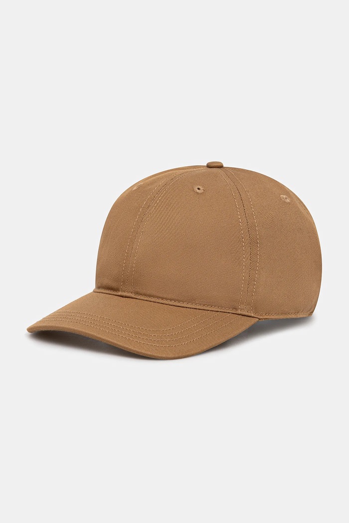 Lacoste καπέλο μπέιζμπολ βαμβακερό καφέ RK0440