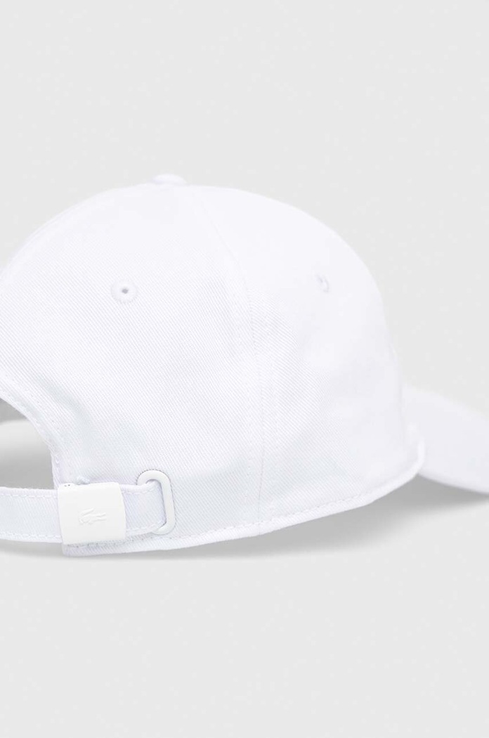 Lacoste Baseballová čepice bavlněná RK0491 bílá SS26