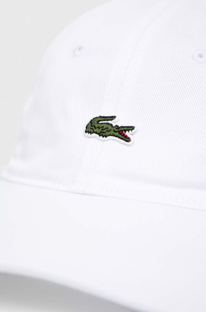 Doplňky Lacoste Baseballová čepice bavlněná RK0491 bílá
