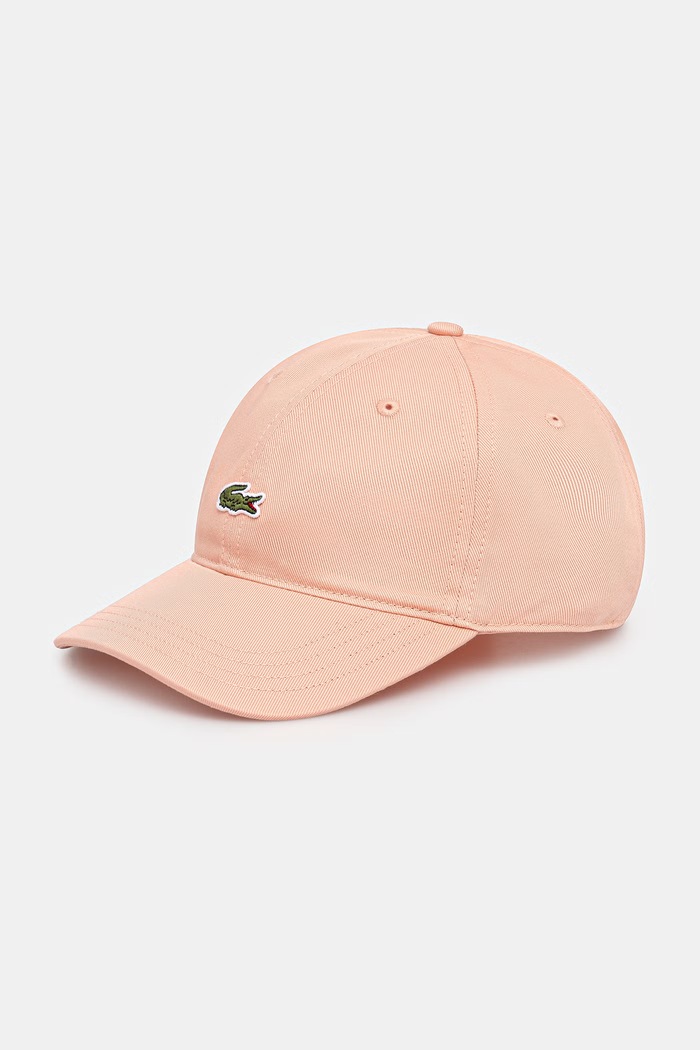 Lacoste Καπέλο μπέιζμπολ βαμβακερό ροζ RK0491