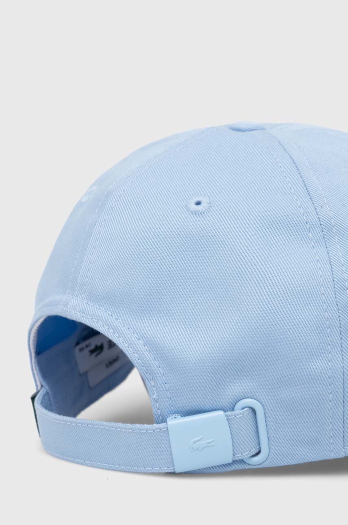 Lacoste бейсболка бавовняна RK0491 блакитний SS26