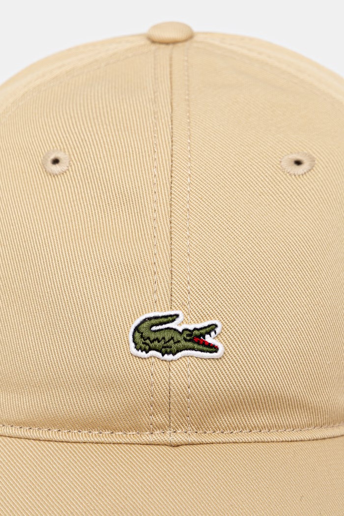 Lacoste bejzbalová čiapka bavlnená RK0491 béžová SS26