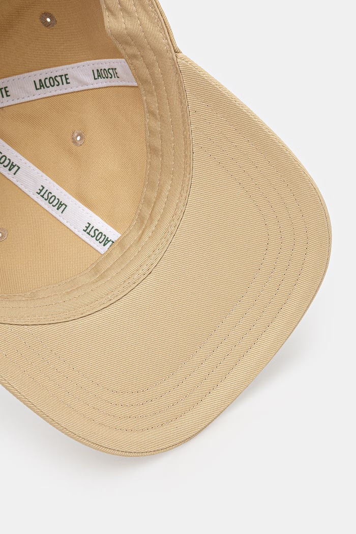 Lacoste bejzbalová čiapka bavlnená béžová RK0491