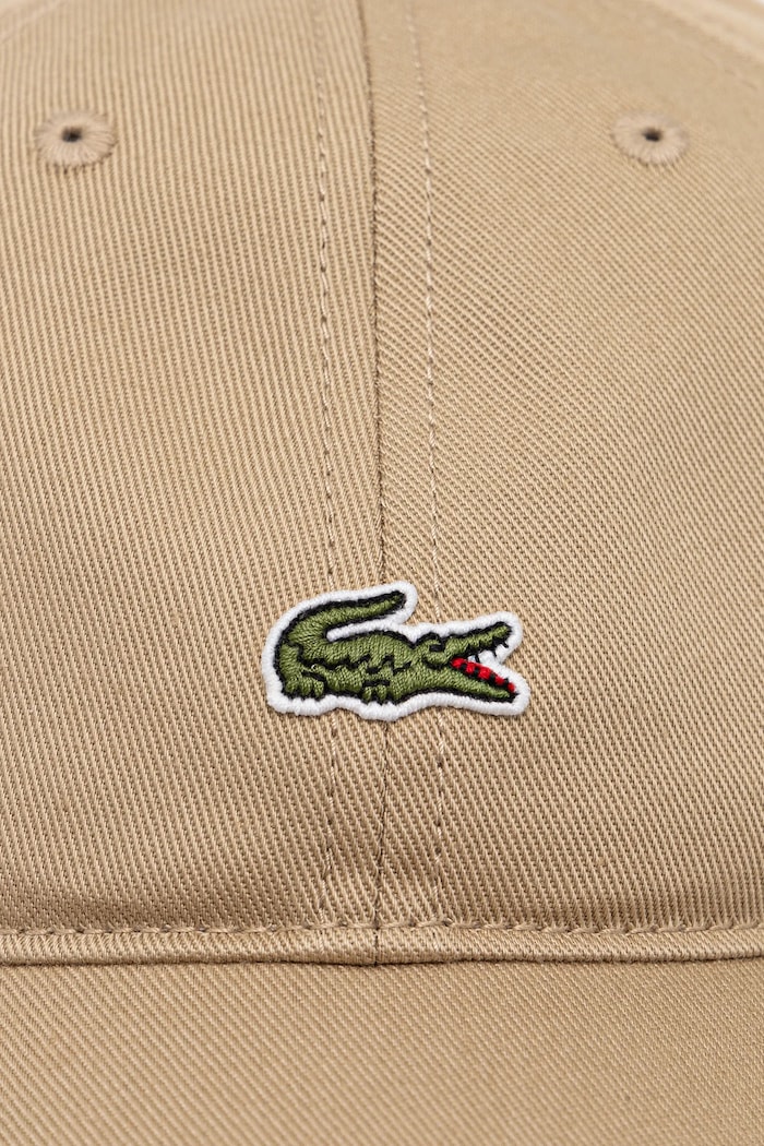 Lacoste bejzbalová čiapka bavlnená béžová RK0491