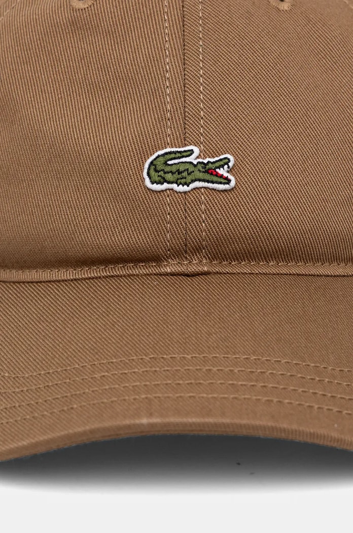 Dodatki Lacoste baseball kapa bombažna RK0491 rjava