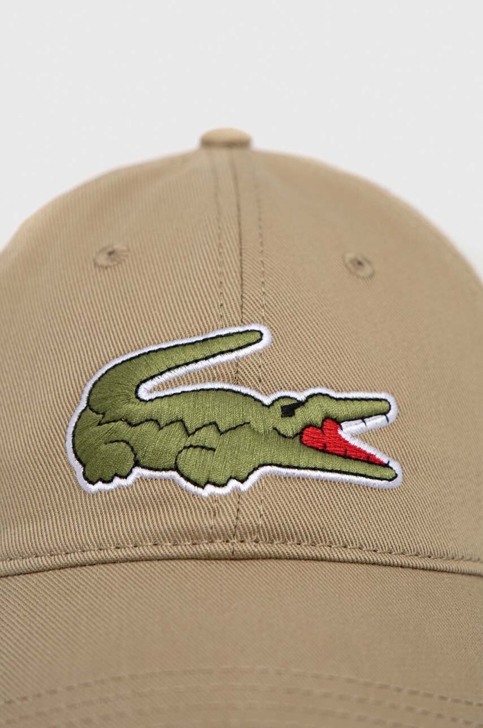 Lacoste cotton baseball cap RK9871 brown AW24