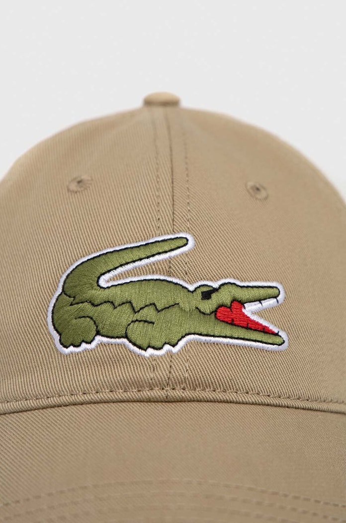 Lacoste cotton baseball cap RK9871 brown AW24