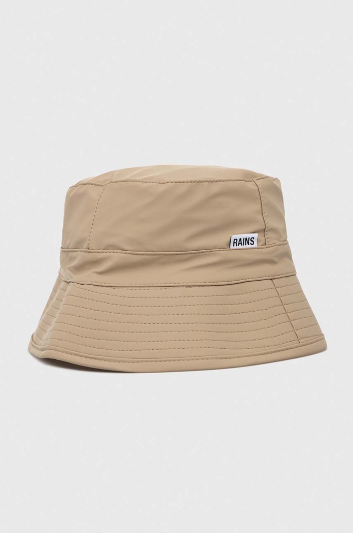 Капелюх Rains 20010 Bucket Hat гладкий бежевий 20010.24