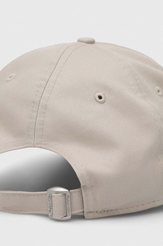 Akcesoria New Era czapka z daszkiem bawełniana LEAGUE ESSENTIAL 9FORTY® 60298730.STNWHI beżowy