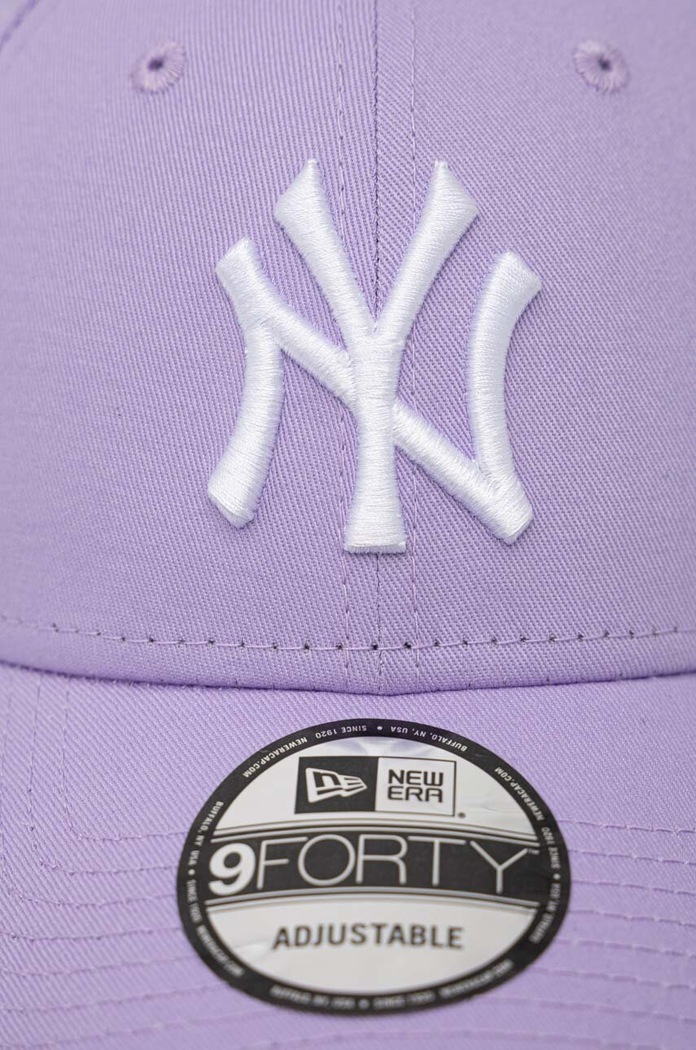 New Era czapka z daszkiem bawełniana LEAGUE ESSENTIAL 9FORTY® 60298724.DILWHI fioletowy SS23