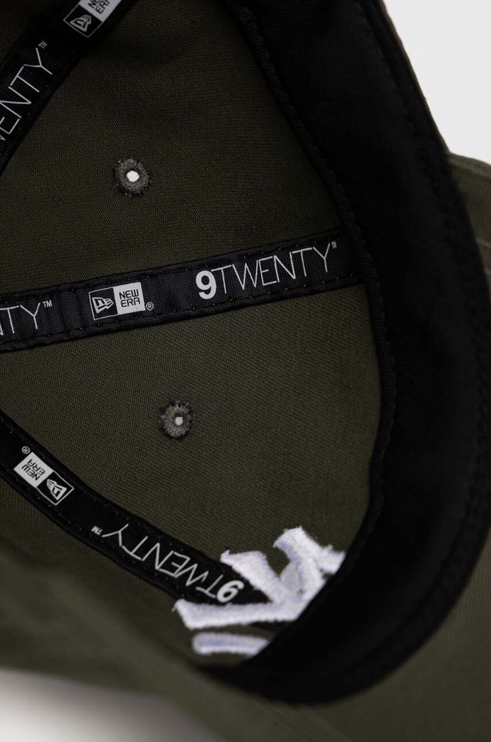 Bavlnená šiltovka New Era LEAGUE ESSENTIAL 9TWENTY® zelená 60348851.NOVWHI
