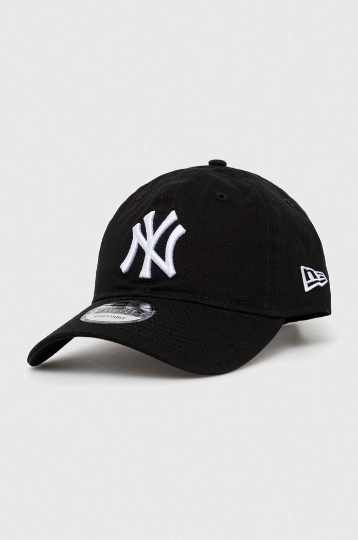 New Era cotton baseball cap NEW YORK YANKEES applique black 60348852.BLKWHI