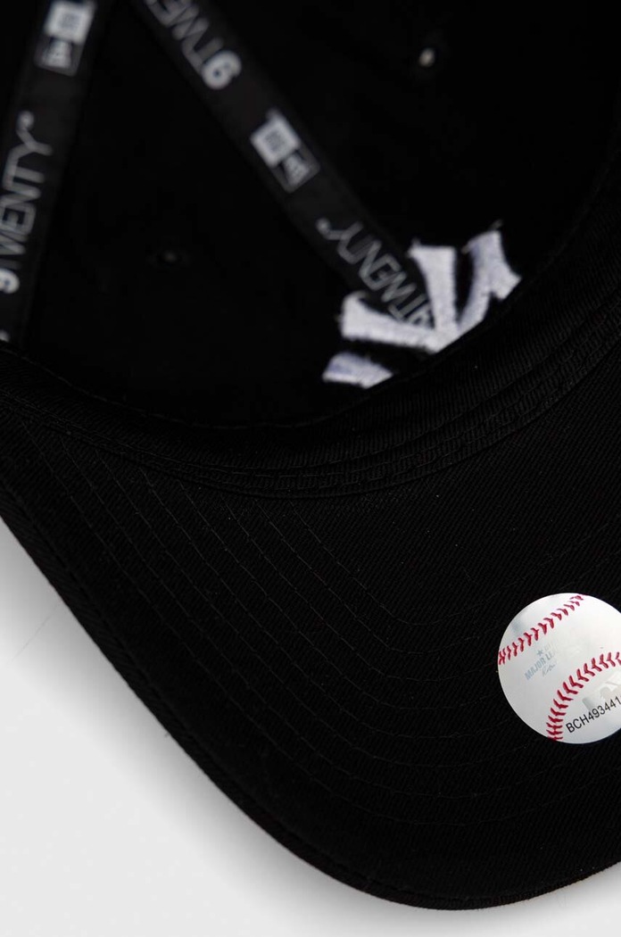 New Era cotton baseball cap NEW YORK YANKEES 60348852.BLKWHI black