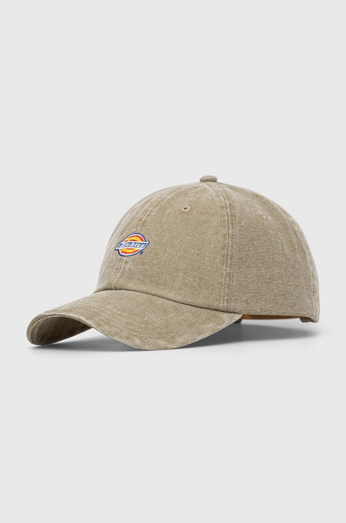 Dickies czapka z daszkiem bawełniana aplikacja zielony DK0A4Y9I