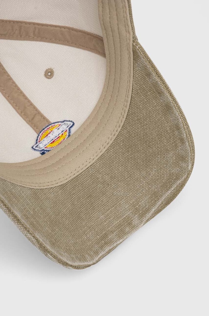 Dickies czapka z daszkiem bawełniana zielony DK0A4Y9I