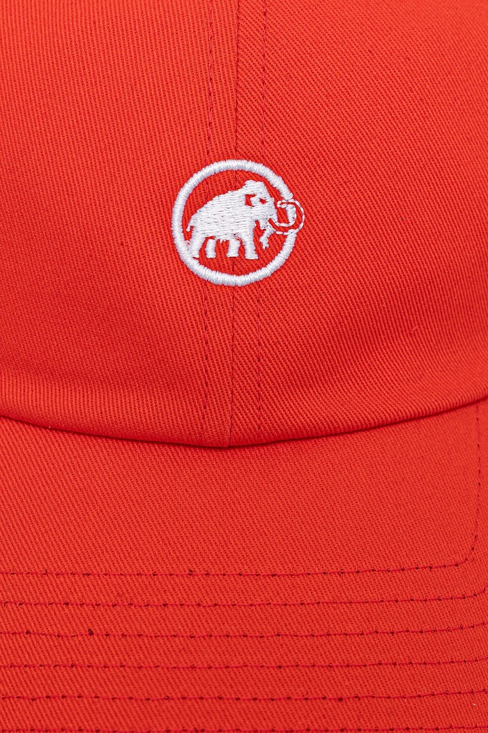 Mammut czapka z daszkiem bawełniana 1191.00051 czerwony SS25