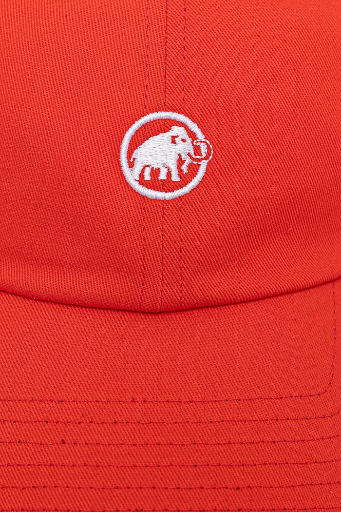 Mammut czapka z daszkiem bawełniana 1191.00051 czerwony SS25