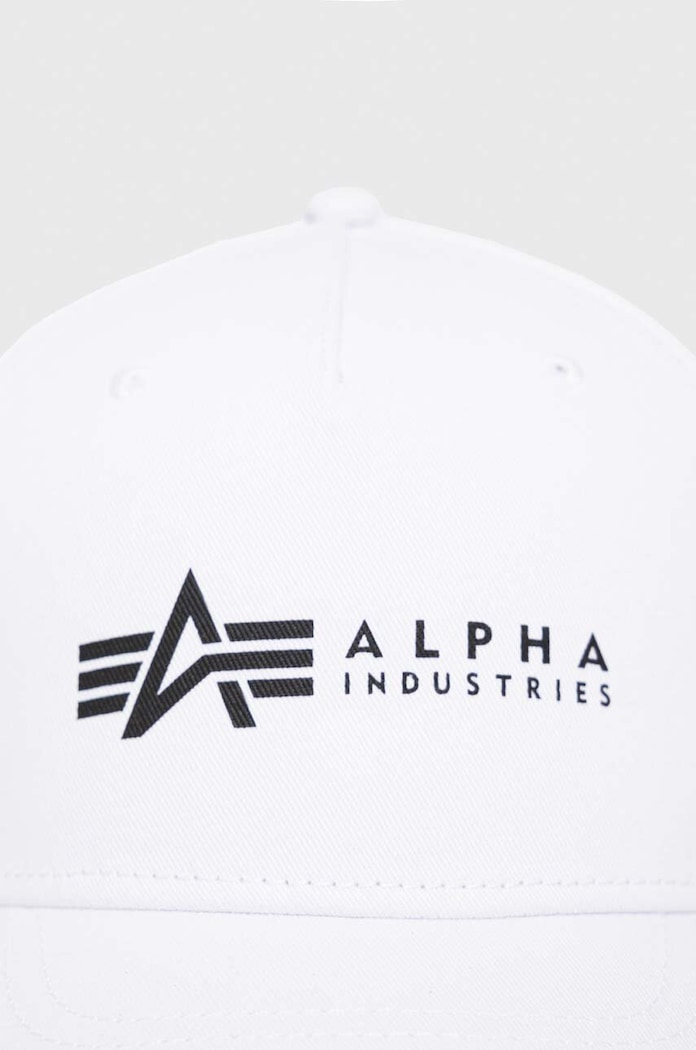 Βαμβακερό καπέλο Alpha Industries 126912.09 λευκό SS23