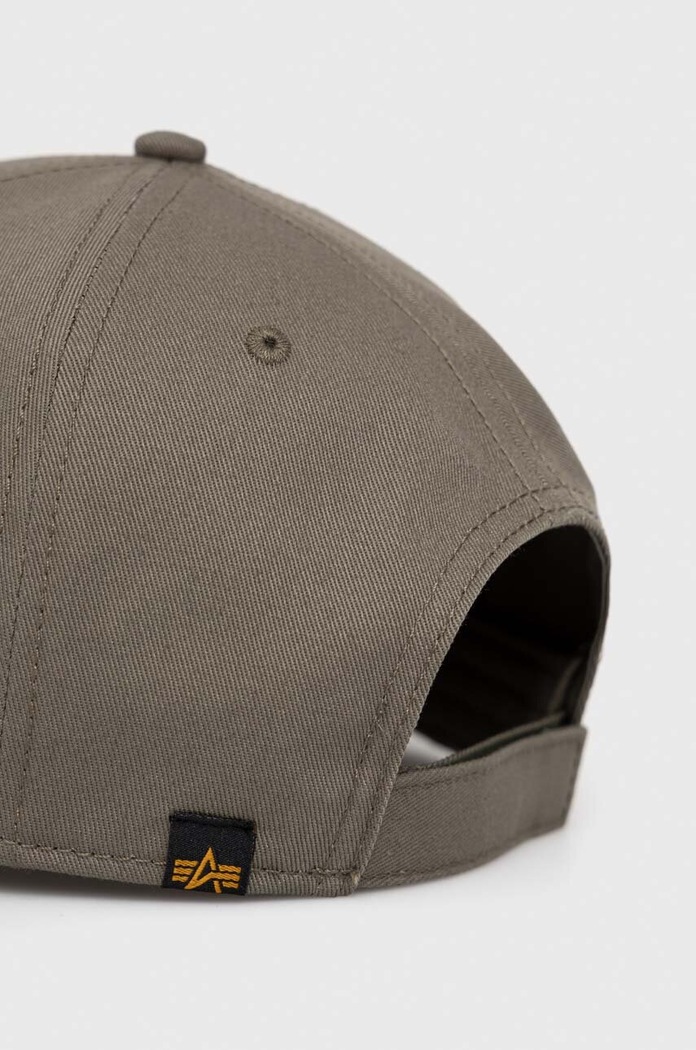 Βαμβακερό καπέλο Alpha Industries 168903.257 πράσινο SS23