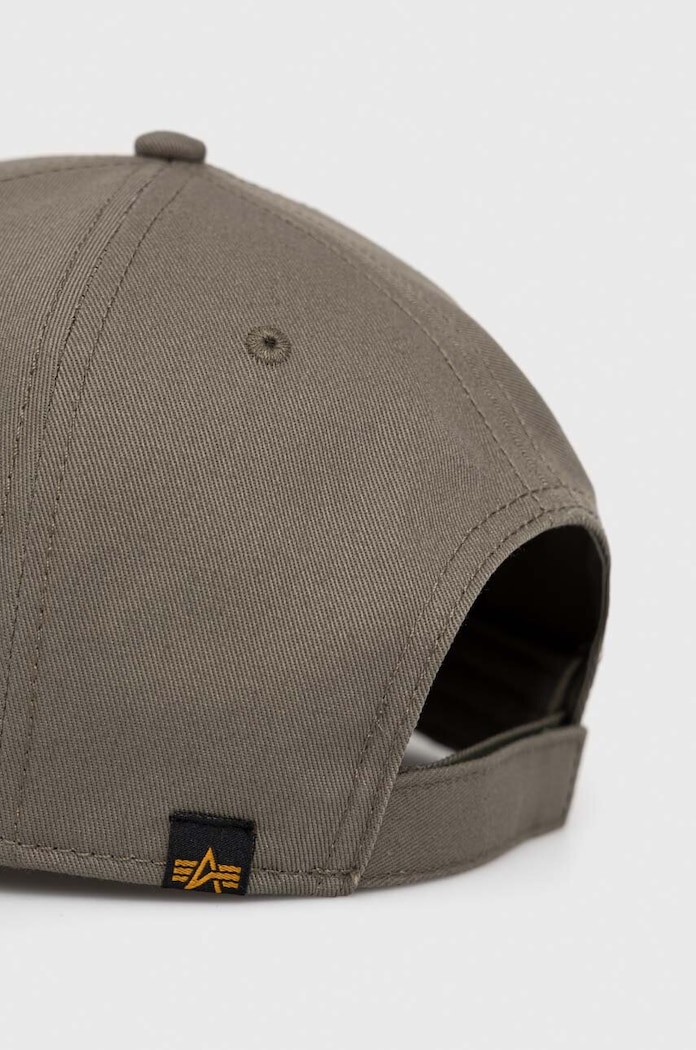 Βαμβακερό καπέλο Alpha Industries 168903.257 πράσινο SS23