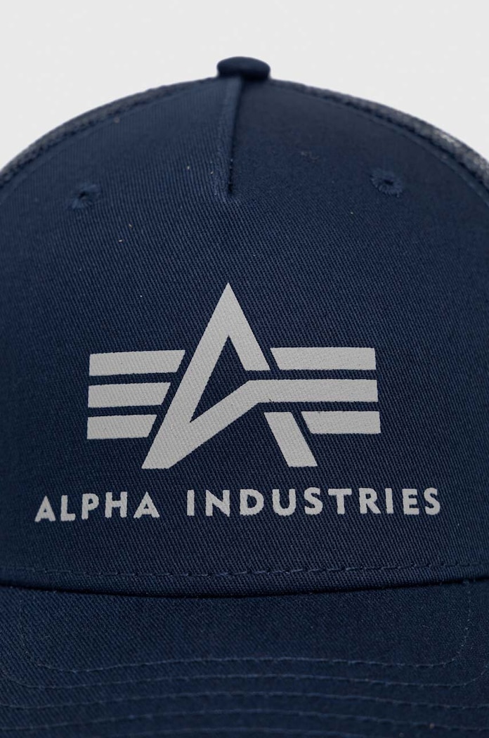 Bavlněná čepice Alpha Industries 186902.07 námořnická modř SS23