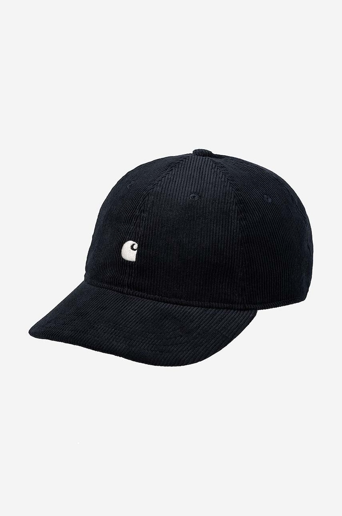 Carhartt WIP cotton beanie Harlem plain navy I028955