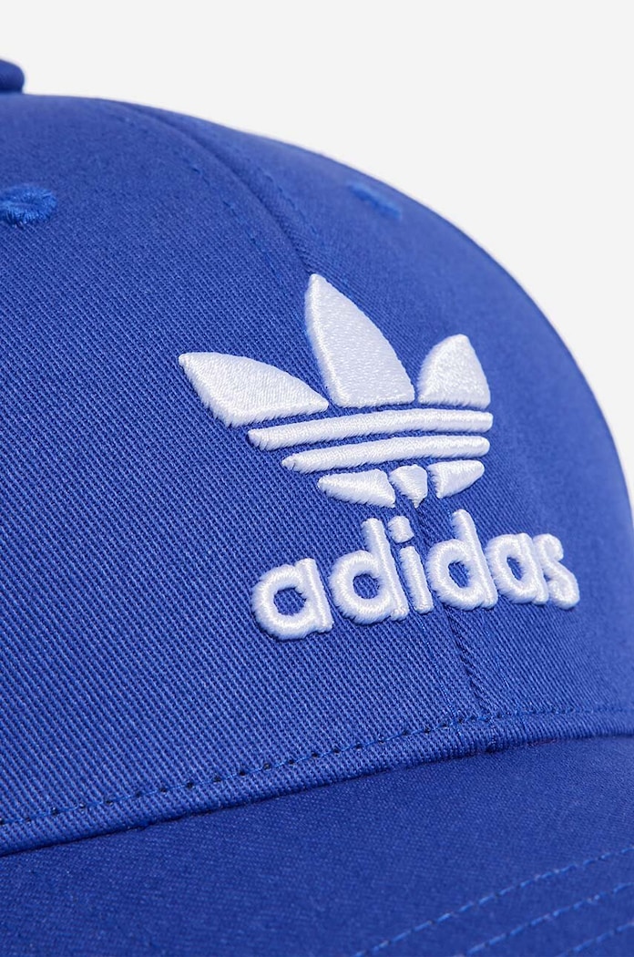 Akcesoria adidas Originals czapka z daszkiem bawełniana IB9971 niebieski