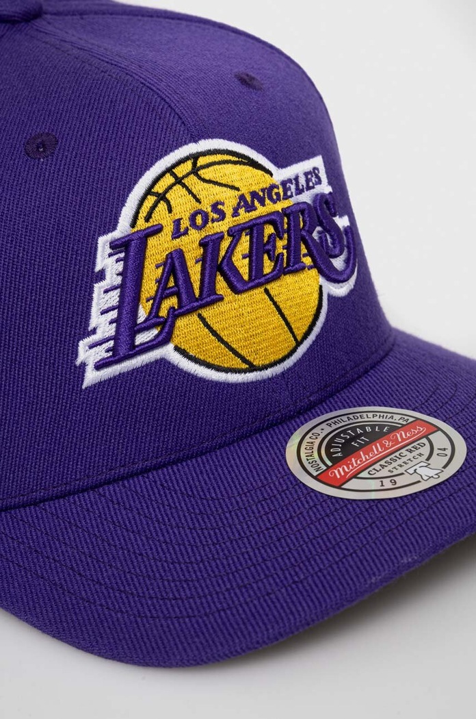 Mitchell&Ness șapcă din amestec de lână Los Angeles Lakers HHSS3257.LALYYPPPPUR violet SS23
