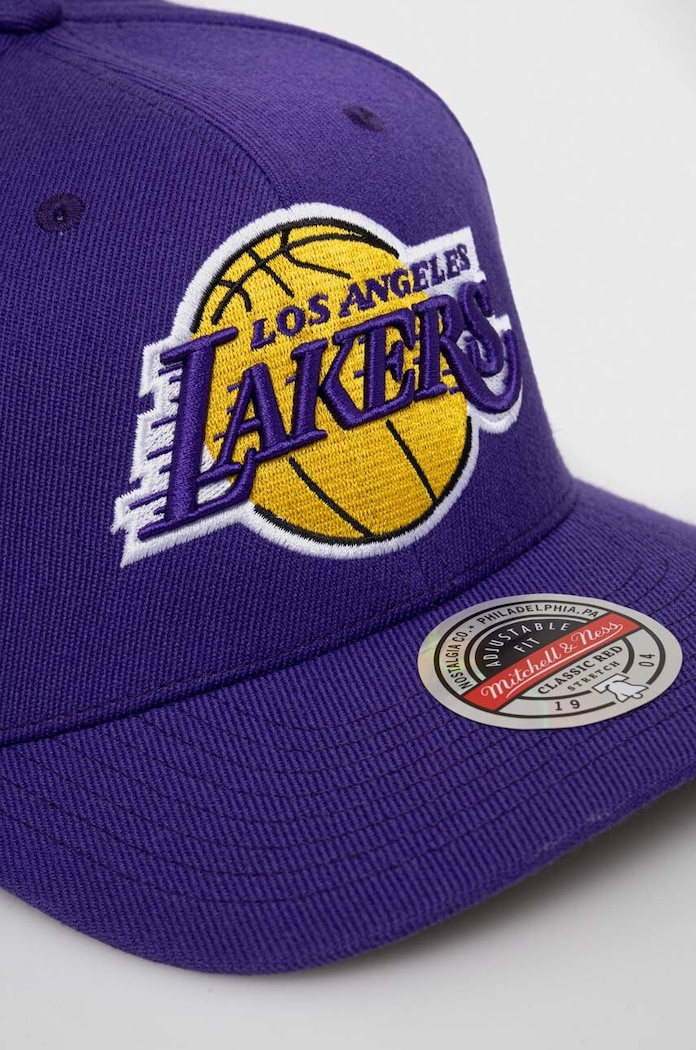 Mitchell&Ness șapcă din amestec de lână Los Angeles Lakers HHSS3257.LALYYPPPPUR violet SS23