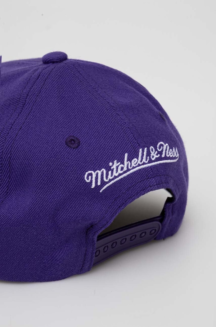 Accesorii Mitchell&Ness șapcă din amestec de lână Los Angeles Lakers HHSS3257.LALYYPPPPUR violet