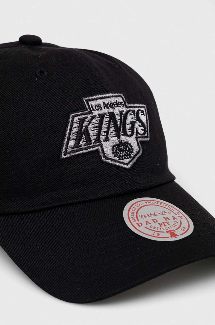 Βαμβακερό καπέλο του μπέιζμπολ Mitchell&Ness Los Angeles Kings HLUX5369.LAKYYPPPBLC μαύρο SS23