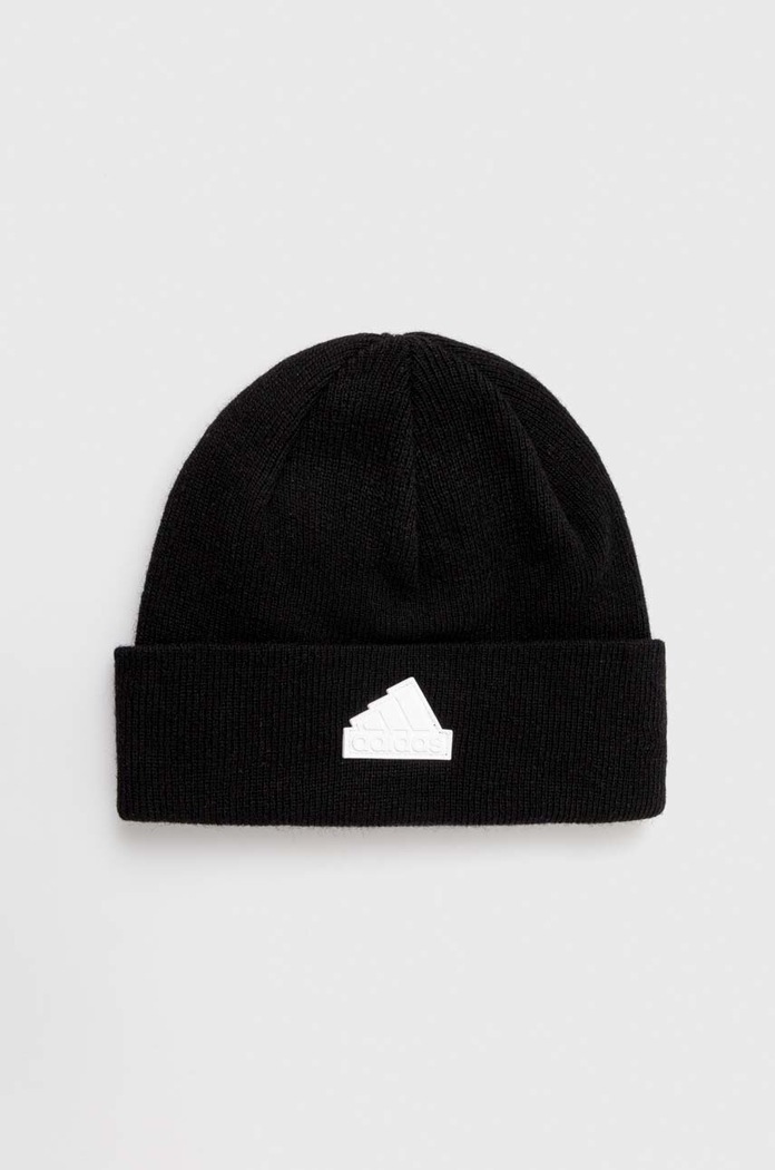 adidas căciulă de lână imprimeu negru IB2648