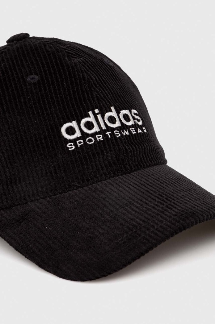 Κοτλέ καπέλο μπέιζμπολ adidas Performance IB2664 μαύρο AW23