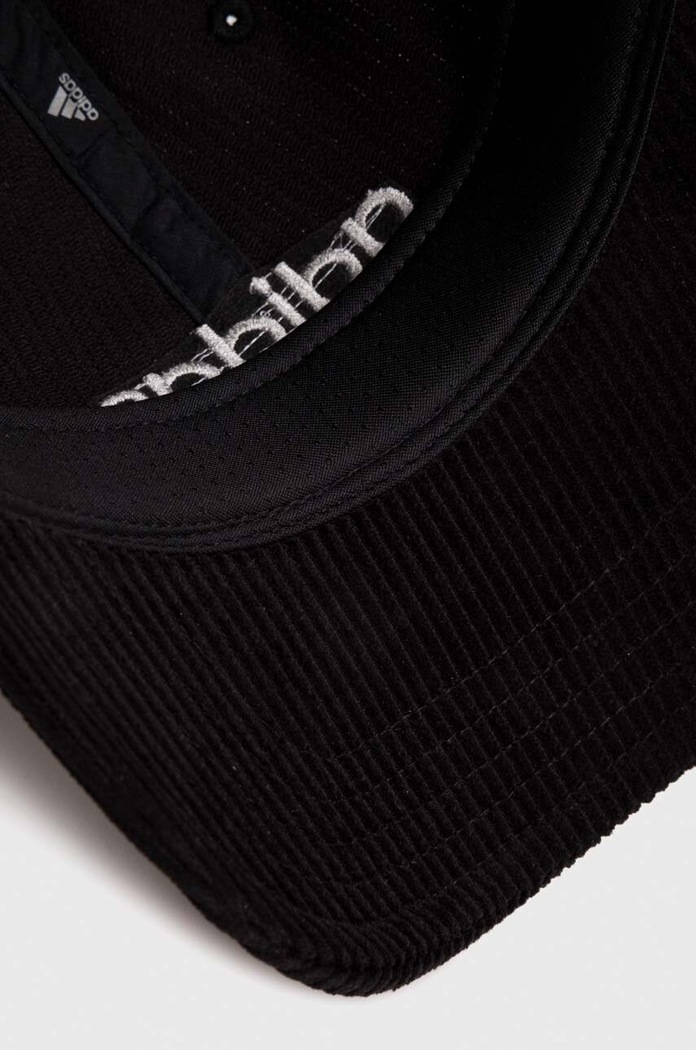 Κοτλέ καπέλο μπέιζμπολ adidas Performance μαύρο IB2664