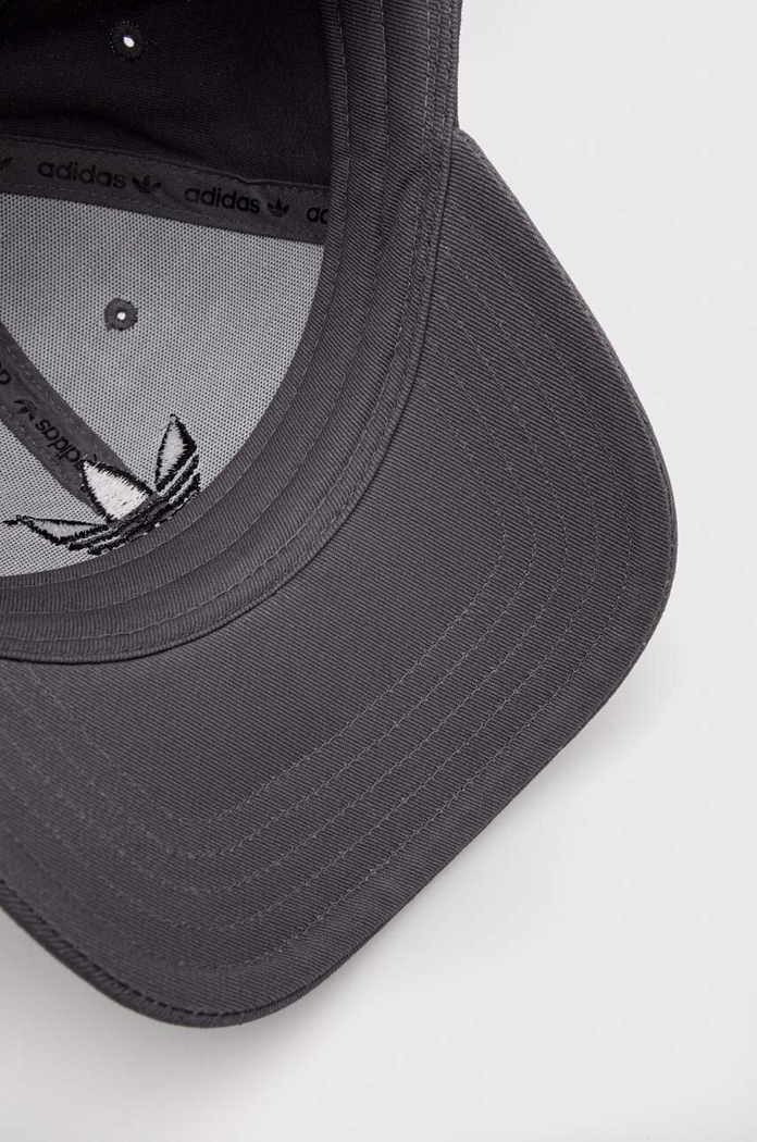 adidas Originals czapka z daszkiem bawełniana szary IL4844