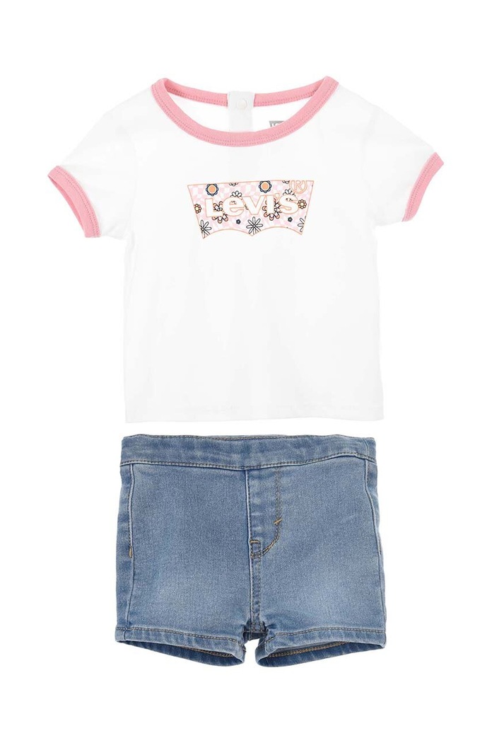 Levi's baba szett nyomtatásos fehér 1EH296