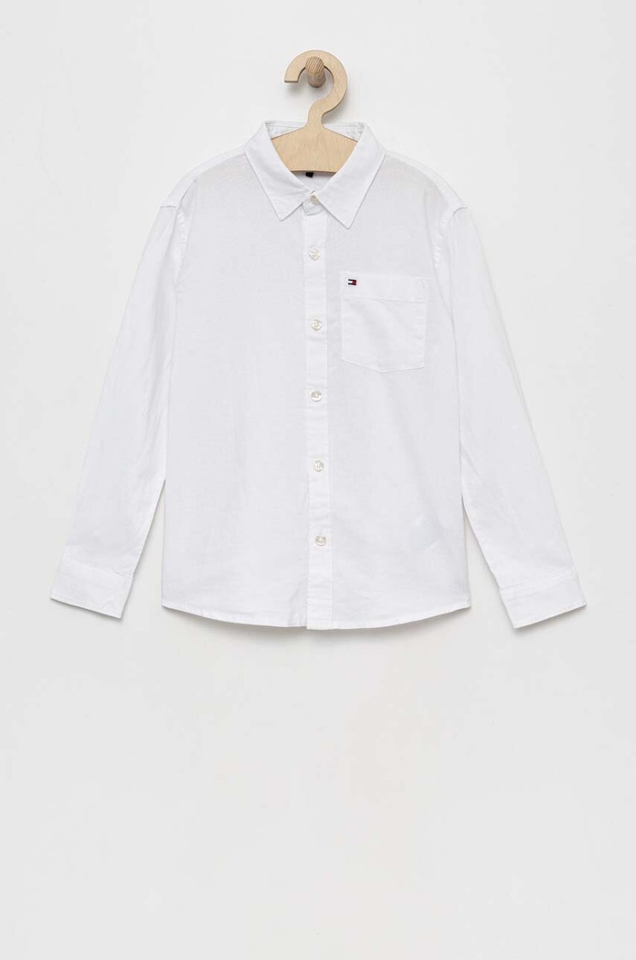Tommy Hilfiger koszula dziecięca wzorzyste biały KB0KB08142.PPYX