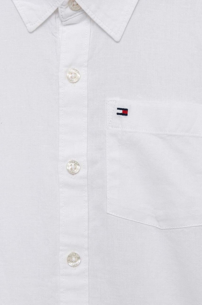 Chłopiec Tommy Hilfiger koszula dziecięca KB0KB08142.PPYX biały