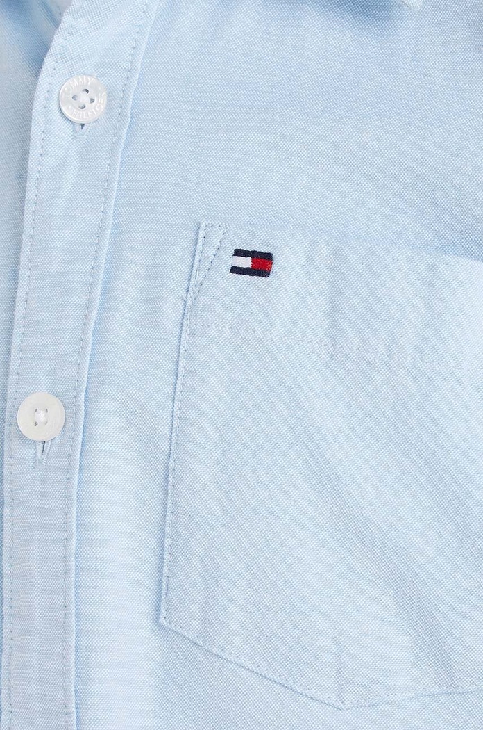 Dětská košile Tommy Hilfiger modrá KB0KB08358.PPYX
