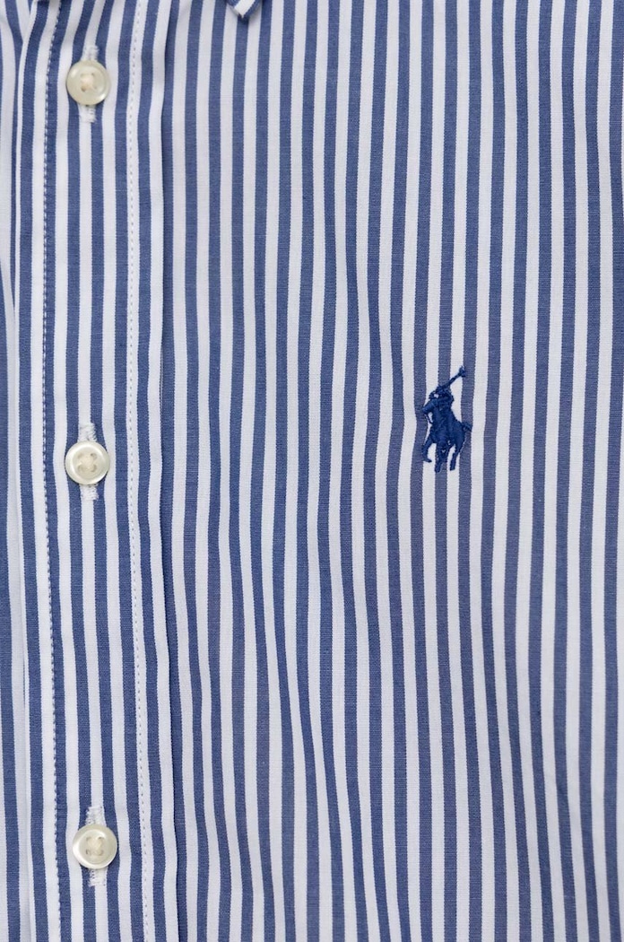 Chlapec Detská bavlnená košeľa Polo Ralph Lauren 322862260002 tmavomodrá