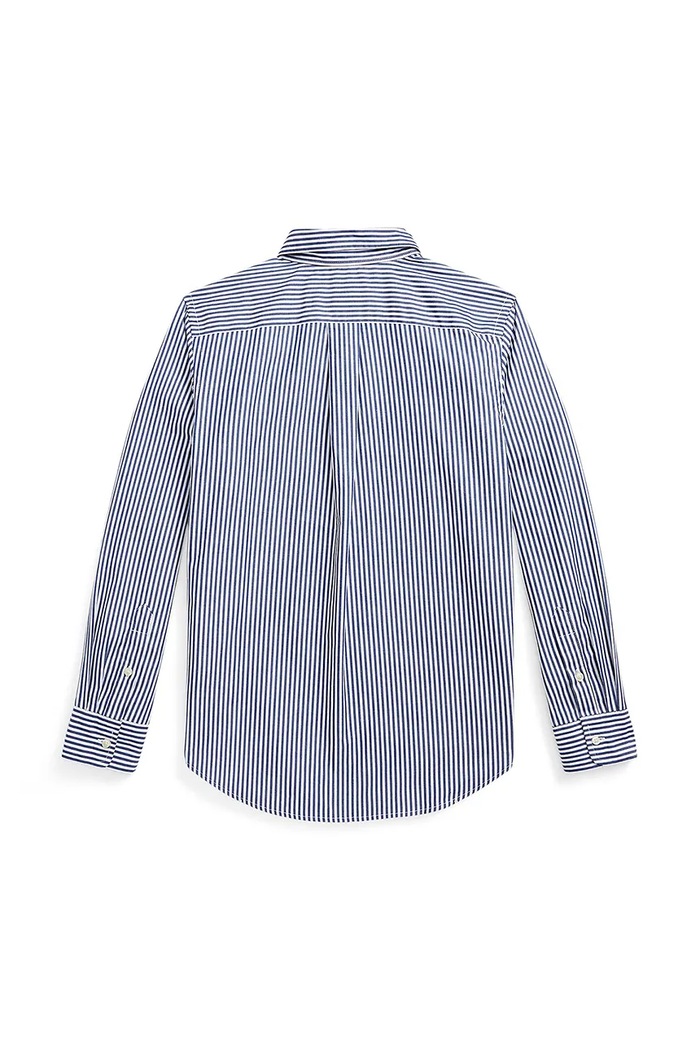 Detská bavlnená košeľa Polo Ralph Lauren 323862260002 tmavomodrá SS26