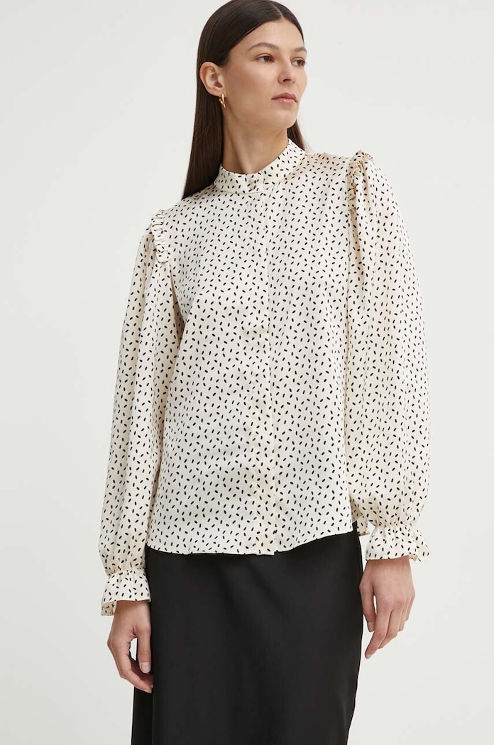Πουκάμισο Bruuns Bazaar Acacia Fria κανονικό μπεζ BBW3195
