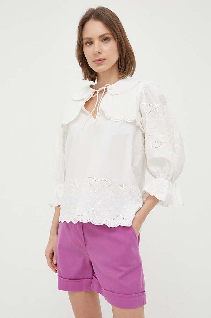 Bluza din bumbac Notes du Nord 13163 bej