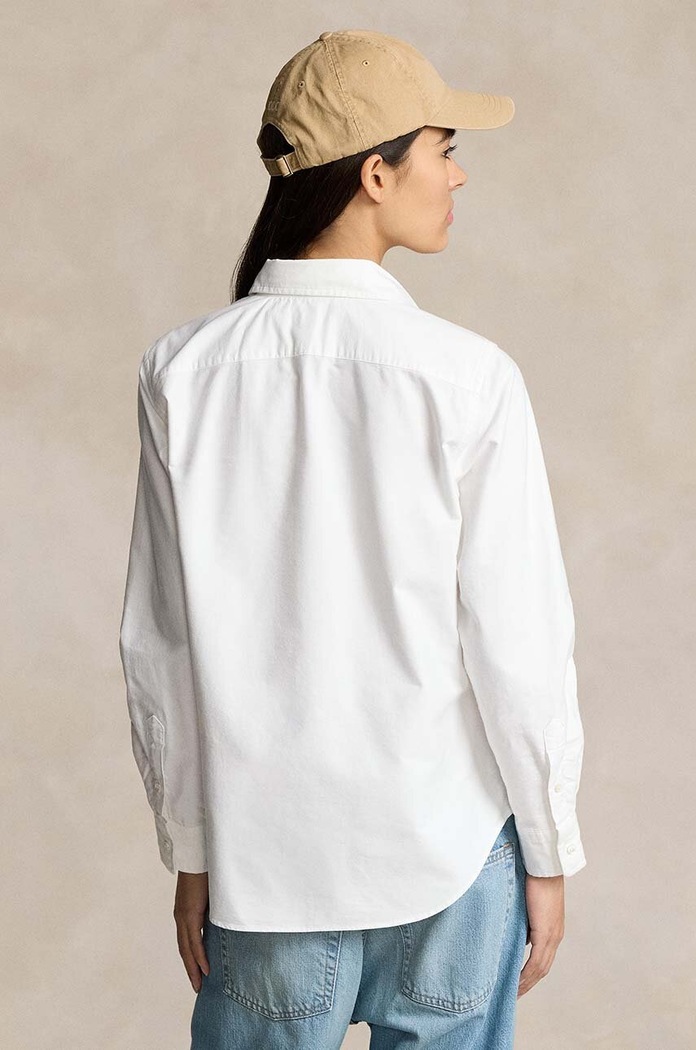 Pamučna košulja Polo Ralph Lauren 211891377 bijela AA00