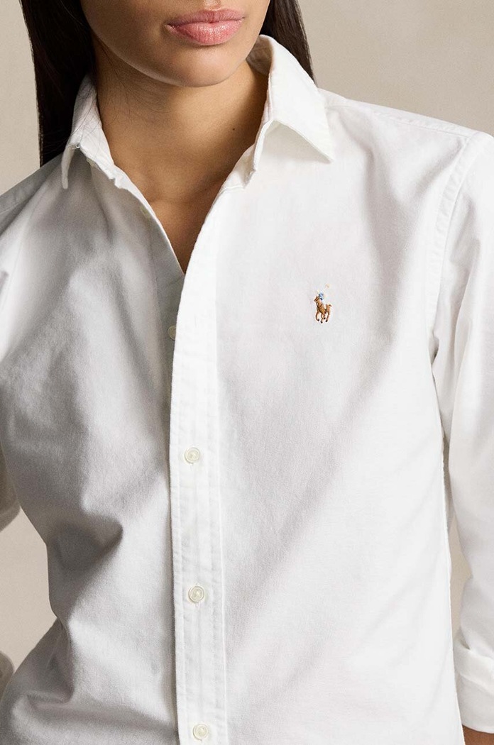 Odjeća Pamučna košulja Polo Ralph Lauren 211891377 bijela
