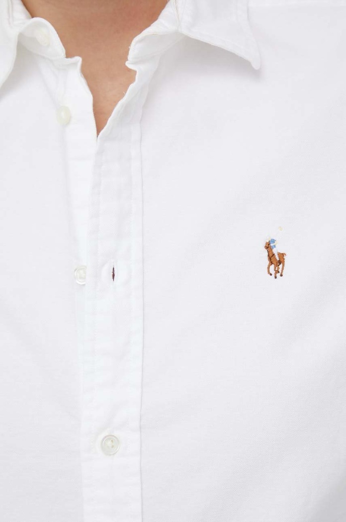 Pamučna košulja Polo Ralph Lauren 211891377 bijela