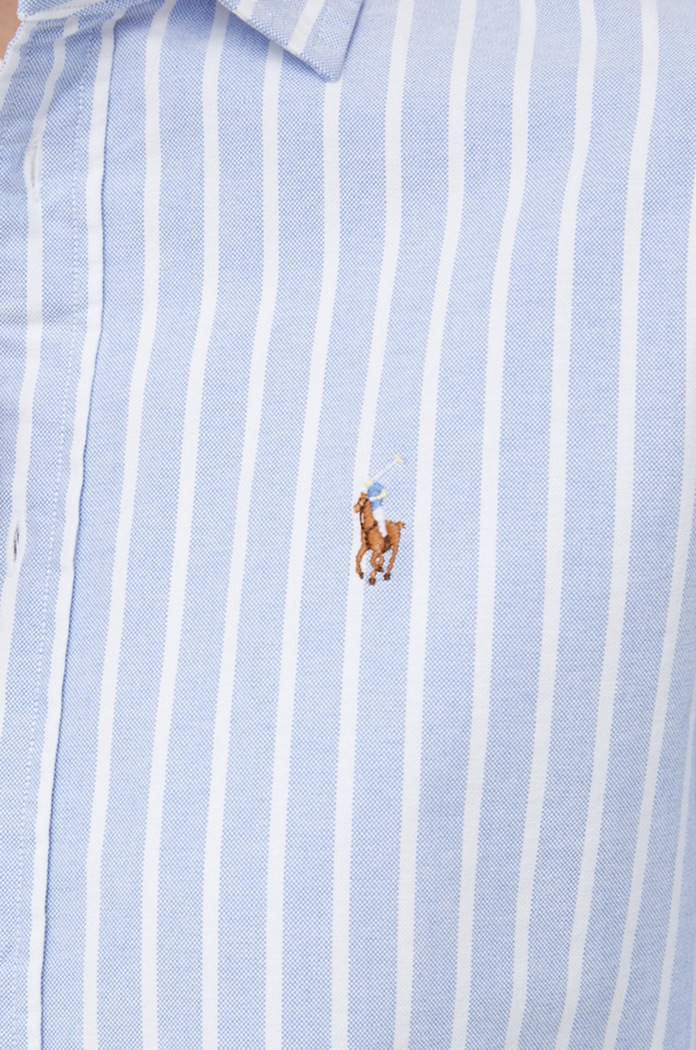 Βαμβακερό πουκάμισο Polo Ralph Lauren 211891377 μπλε AA00