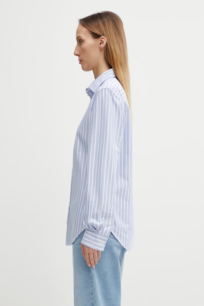 Бавовняна сорочка Polo Ralph Lauren 211891377 блакитний AA00